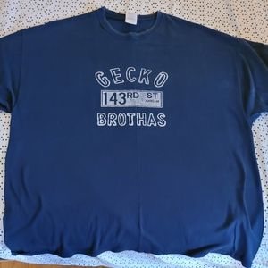 Hip Hop Group Tha Gecko Brothas T Shirt, Blue 2XL